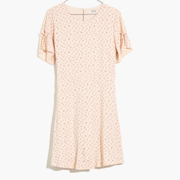 Madewell NWOT Tie-Sleeve Retro Dress in Dutch Dandelions, size 8 - Picture 1 of 13